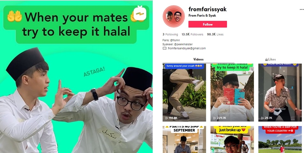 8 Fakta Faris dan Syakeel si Duo Konten Lawak TikTok asal Malaysia 