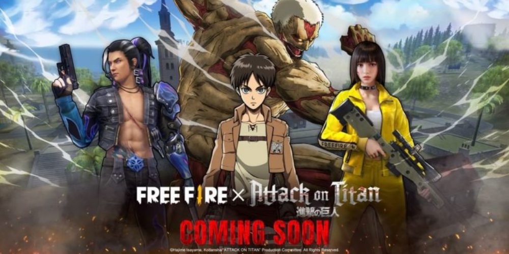 Fakta Lengkap FREE FIRE Kolab Attack On Titan, Player Bisa Pakai Kostum Titan Gaes