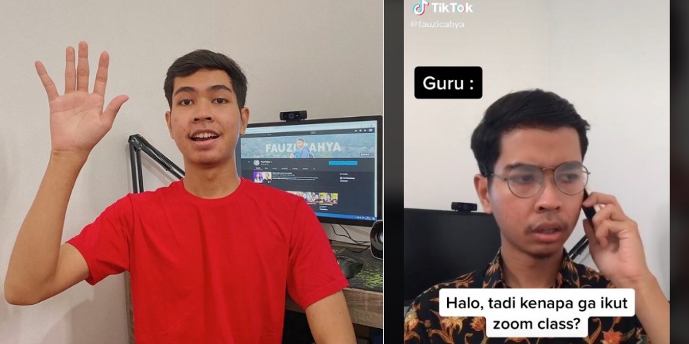 Fakta Menarik Fauzi Cahya, TikToker Parodi Kocak Punya Follower 1,3 Juta Gaes