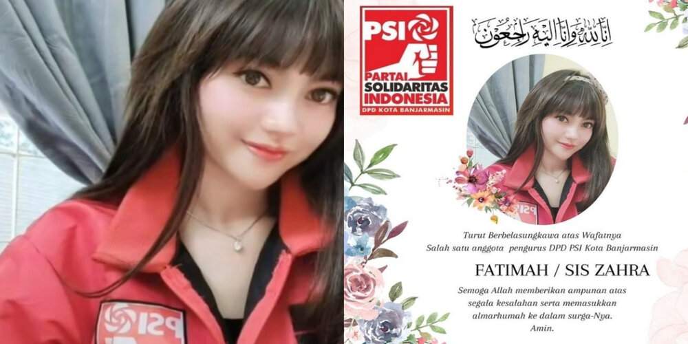 5  Potret Cantik Fatimah aka Sis Zahra, kader PSI Meninggal Kecelakaan Bareng AKP Novandi