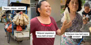 Viral Video Pedagang Sayur dan Ibu-ibu Kompleks Bicara Pakai Logat Korea, Netizen Auto Ngakak Gaes 
