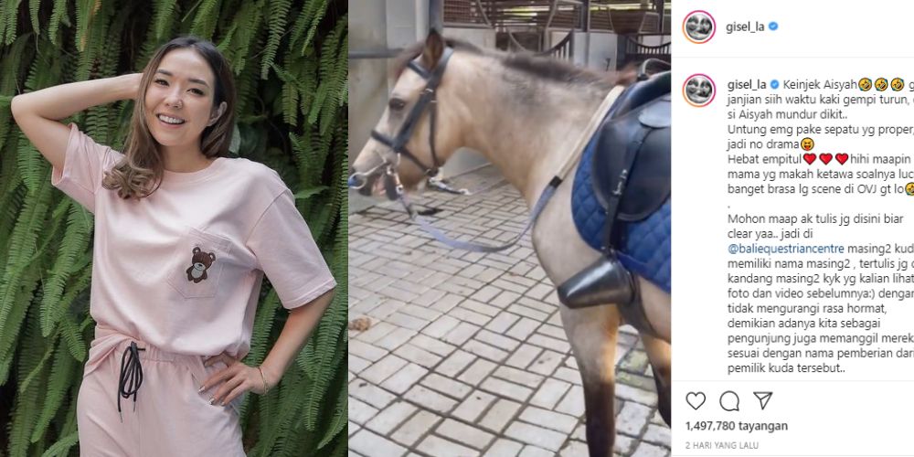 Gisel Kembali Dikritik Pasca Panggil Kuda Dengan Nama Istri Nabi Muhammad Gaes