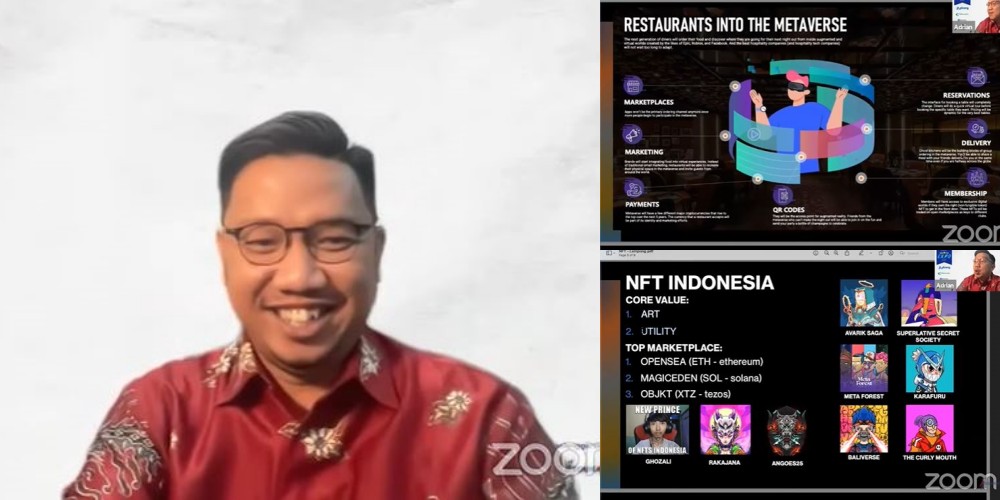 Hadiri Lampung Crypto Expo 2022, Founder MAJAverse Adrian Zakhary Paparkan Seputar Dunia NFT Hingga Inovasi Restaurant di Metaverse
