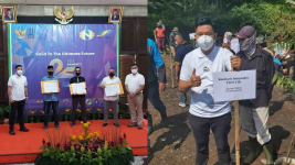 HUT ke-25, PTPN 8 Rehabilitasi Lahan Kritis di Bogor lewat Tanam Pohon Massal, Cegah Banjir dan Longsor Gaes