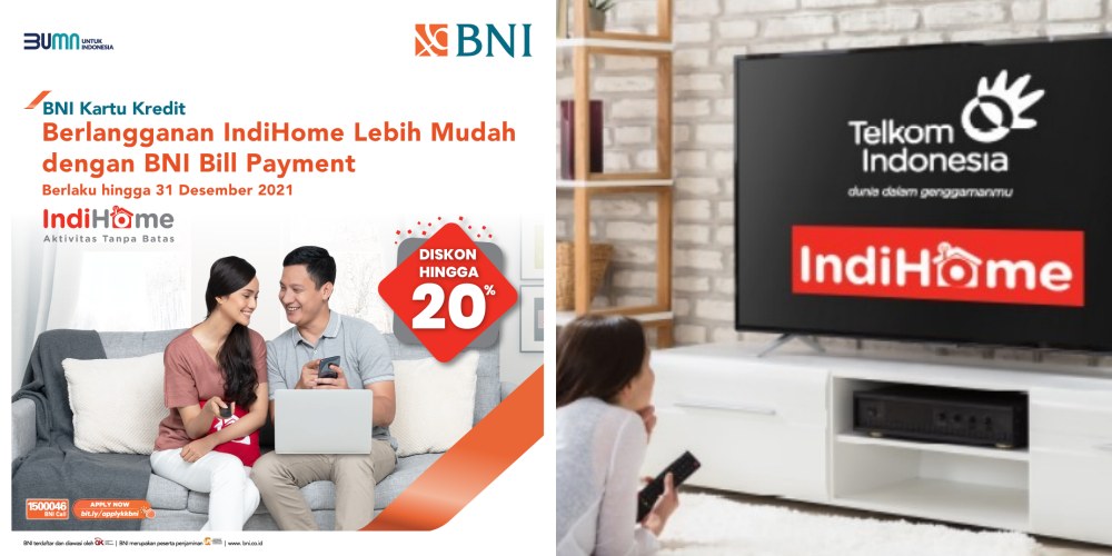 Langganan IndiHome Pakai BNI Bill Payment, Nikmati Banyak Promo Menariknya Gaes