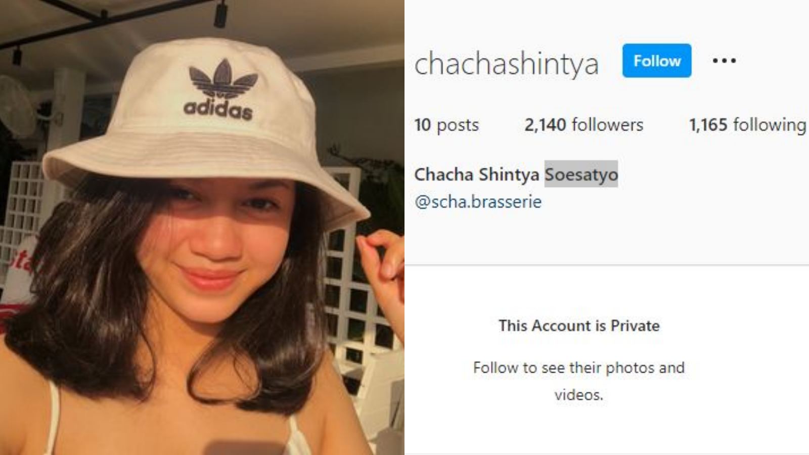 Ini Akun Sosmed Instagram Chacha Shintya, Anak Pejabat yang Dijodohkan dengan Saaih Halilintar