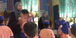 Ini VIDEO Lengkap Oknum Guru Lempar Murid TK di Kelas, Sosoknya Diburu Netizen