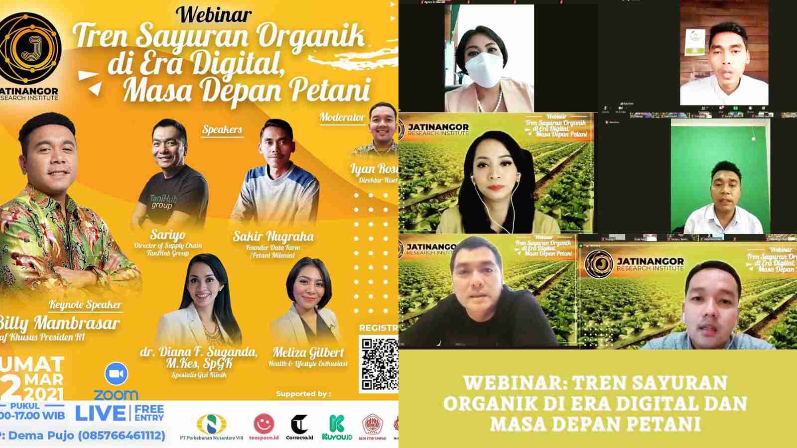 Webinar JRI: Prospektif Petani Milenial Bareng Billy Mambrasar, VP TaniHub dan Founder Duta Farm, Ada Program Khusus Gaes!