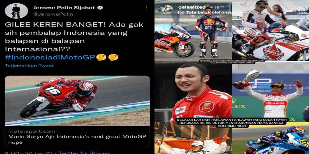 Doni Tata hingga Rio Haryanto Dukung Sean Gelael Tegur Jerome Polin Soal Moto GP, Ada Apa?