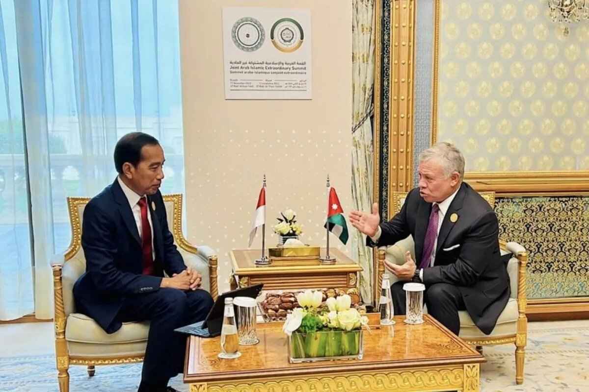 Presiden Jokowi Bertemu dengan Raja Yordania, Bahas Kemerdekaan Palestina