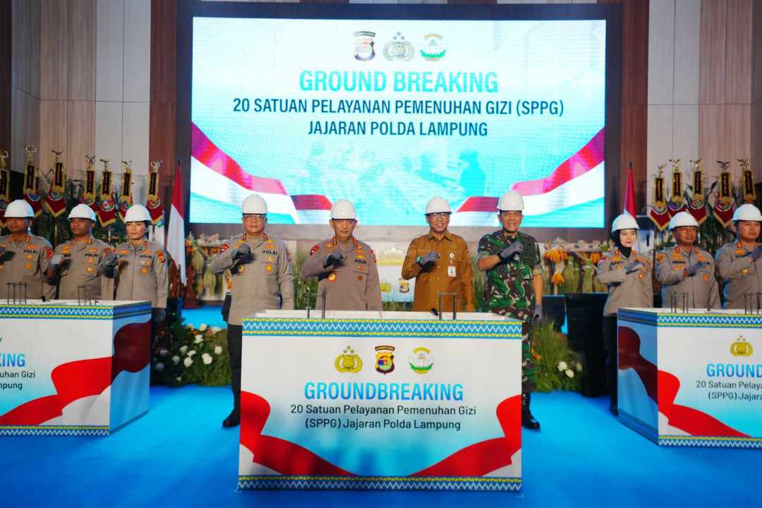 Bantu Anak-Anak Dapat Gizi Layak, Kapolri Resmikan 20 Dapur SPPG di Lampung