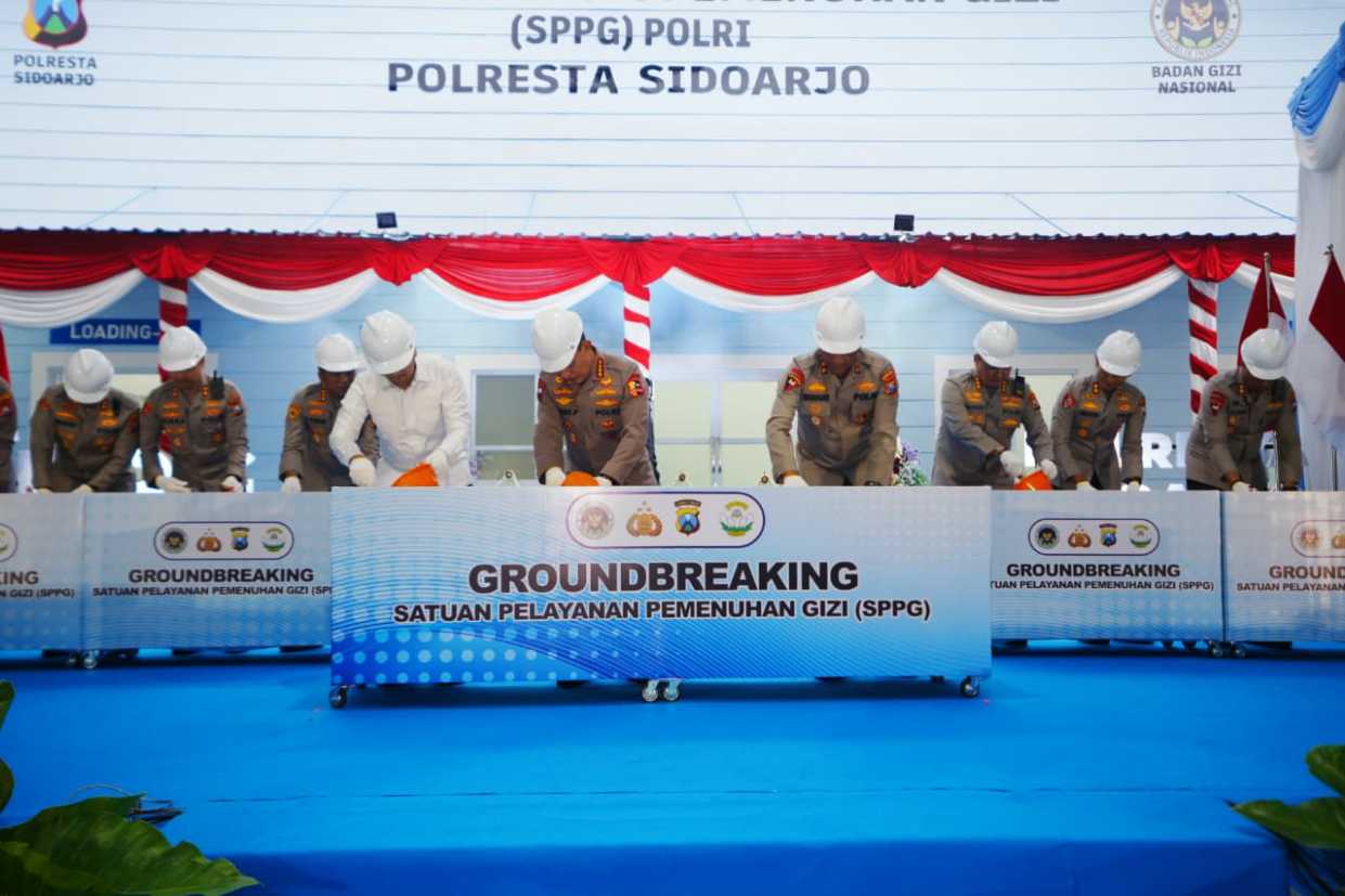 Kapolri Resmikan SPPG Polresta Sidoarjo dan Groundbreaking 13 SPPG Baru di Jatim