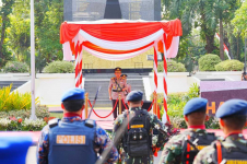 Kapolri Pimpin Upacara Hari Juang Polri di Surabaya