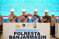 Kapolri Jenderal Listyo Sigit Groundbreaking 10 SPPG di Kalsel, Perkuat Program MBG