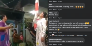 Fakta Dibalik Video Viral Emak-emak Joget TikTok Sambil Tenggak Anggur Merah, Netizen: Kiamat Dah