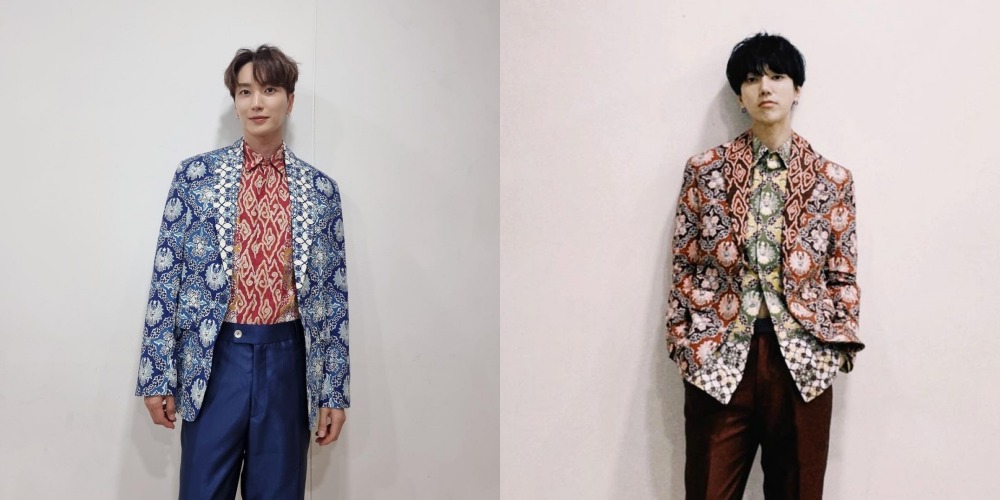 Potret Leeteuk dan Yesung Super Junior Pakai Batik, Keren Abis Gaes