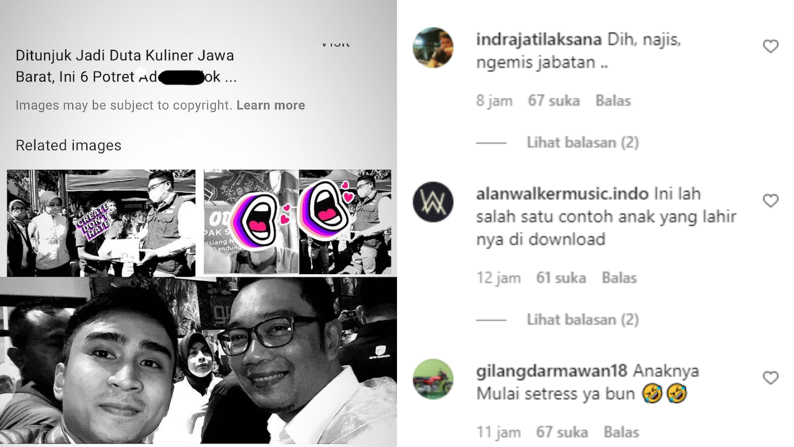 Lutfi Agizal Kritik Ridwan Kamil dan Ade Londok, Netizen: Mau Jadi Duta Tuh