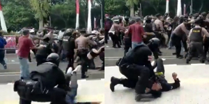 Video Lengkap Mahasiswa Viral yang di 'Smackdown' Polisi Hingga Kejang, Berikut Kondisinya Sekarang