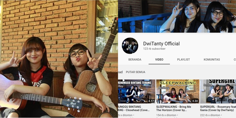 Mengenal Dwi dan Tanty, Duo Cover Lagu Rock versi Akustik yang Rame di YouTube