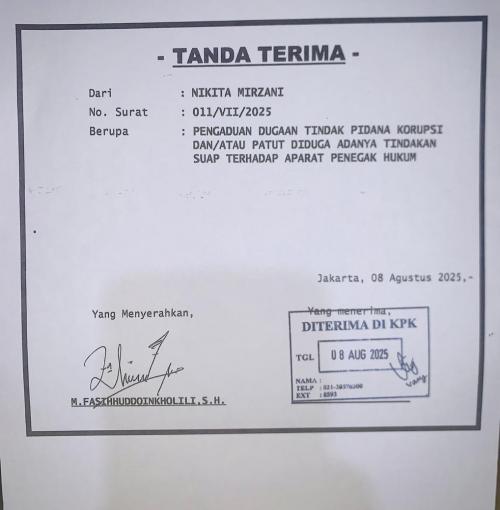 Ditolak Hakim, Nikita Mirzani Lapor KPK Soal Dugaan Pengkondisian Sidang