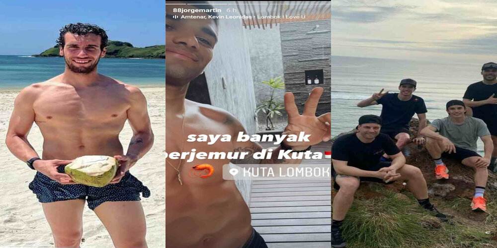 10 Potret dan Unggahan Pembalap MotoGP Mandalika di Lombok Indonesia, Sampai Terpesona Gaes!