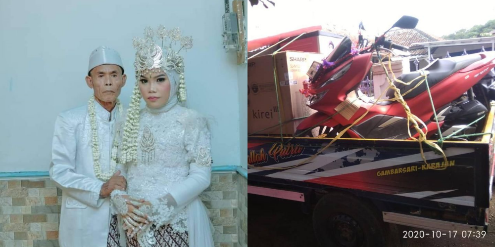 Lagi-lagi Ada Pernikahan Beda Usia 53 Tahun di Subang, Seserahannya Honda PCX Gaes