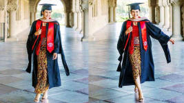 Potret Cantik Maudy Ayunda Pakai Kebaya, Rayakan Kelulusan S2 dari Stanford University