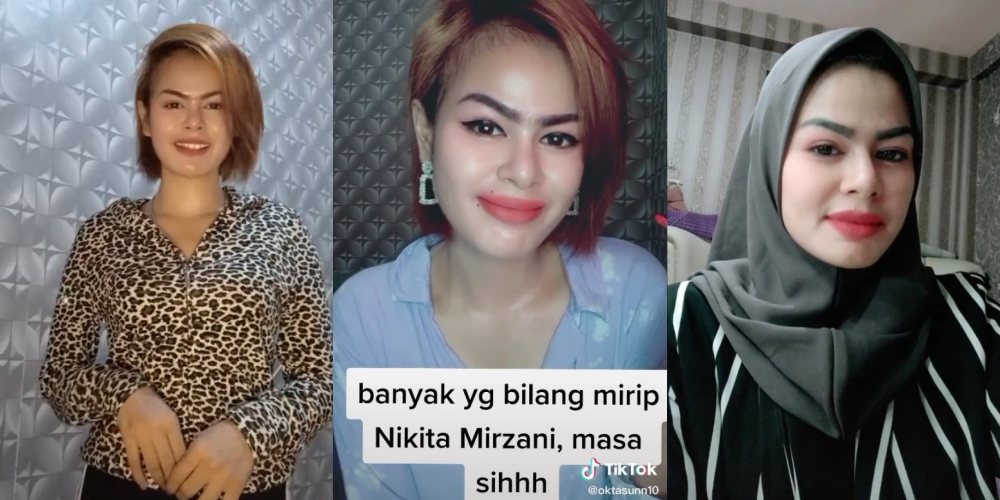 10 Potret Okta Sunn, Kembaran Nikita Mirzani asal Palembang Viral TikTok Gaes