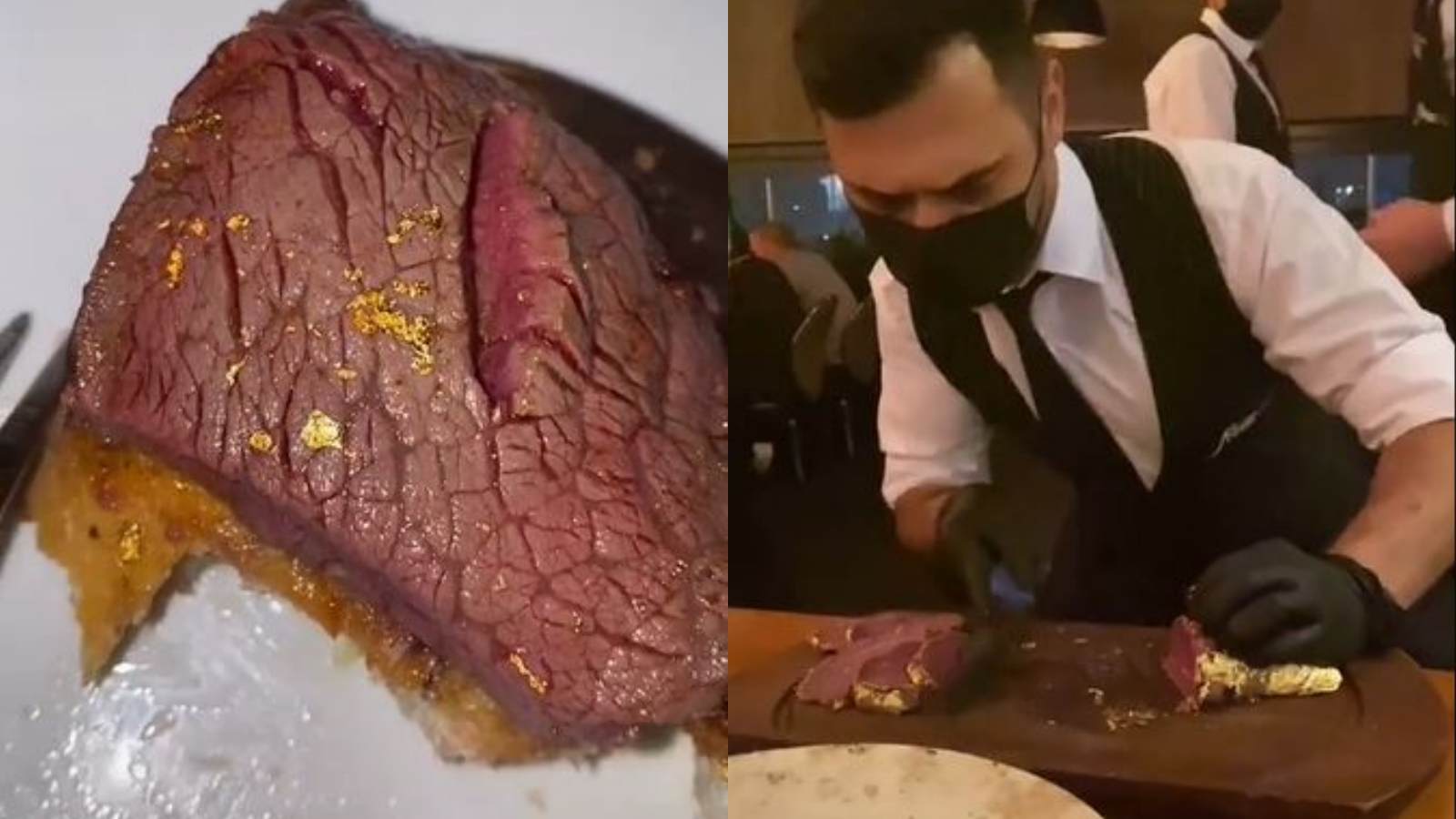 Potret-Potret Steak Lapis Emas di Restoran Dubai yang Harganya Selangit Gaes