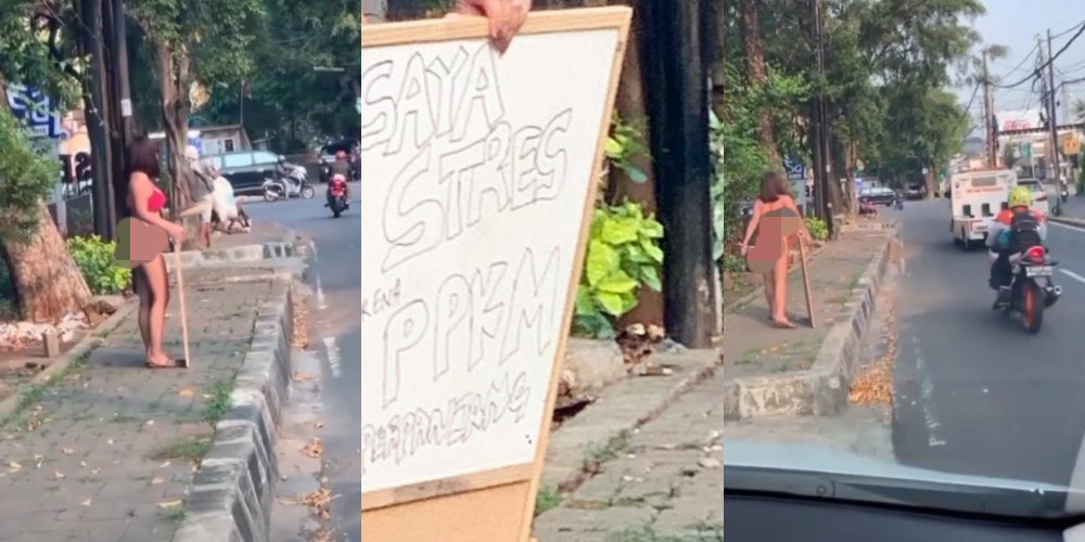 Kumpulan Potret dan Video Viral Dinar Candy Pakai Bikini di Jalanan, Stres PPKM?