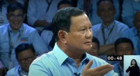 Prabowo Subianto Tanggapi Serangan Anies dan Ganjar di Debat Capres dengan Humor