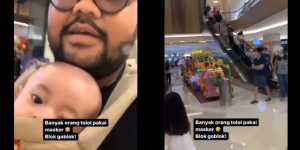 Viral Pria Sebut Pengunjung Mall Goblok Karena Pake Masker, Netizen: Kok Bisa Masuk Mall?