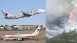 Viral Video Detik-Detik Pesawat Boeing Jatuh Menukik di China, Picu Kebakaran di Pegunungan