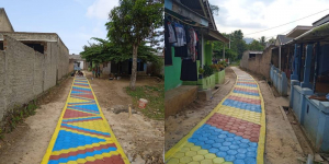 Permudah Akses, Paving Blok di Desa Gunung Agung Lampung Beri Segudang Manfaat