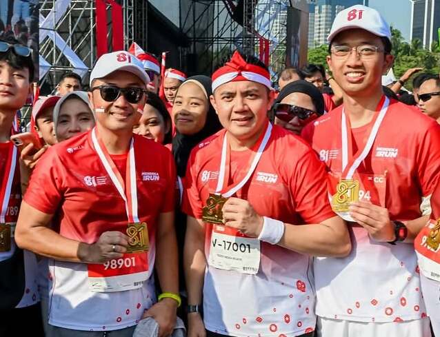Seskab Teddy Ramaikan Merdeka Run 2026, 12 Ribu Pelari Ikut Ambil Bagian