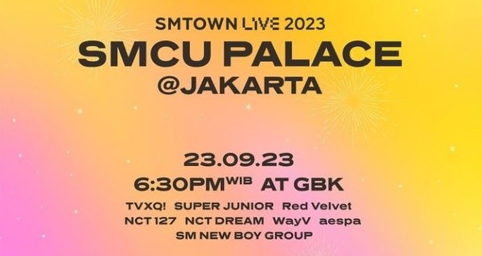 Daftar Line Up SMTOWN LIVE 2023 di Gelora Bung Karno Jakarta September 2023