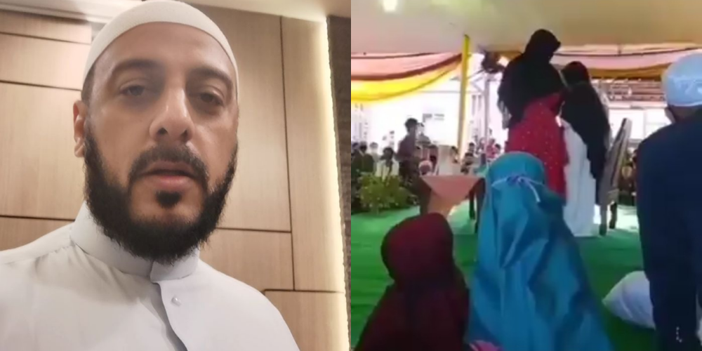 Video Detik-detik Syekh Ali Jaber Ditusuk Pisau oleh Orang Tak Dikenal di Lampung, Ngeri!