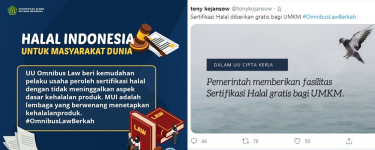 Tagar #OmnibusLawBerkah Puncaki Trending Topic Indonesia, Bentuk Optimisme Netizen Gaes