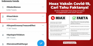 Isu Chip Dalam Vaksin cuma Hoaks, Tagar #HoaxVaksin yang Trending Twitter Punya Buktinya Gaes