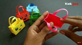 Cara Membuat Tas Lucu Dari Kertas, Cocok Buat Balita untuk Mainan Nih Gaes