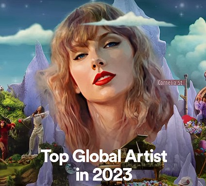 Daftar 10 Artis Terpopuler di Spotify Tahun 2023, Taylor Swift Nomor Pertama Gaes