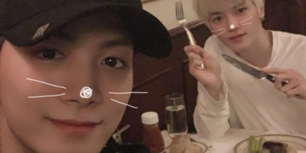 Buktikan Kedekatan, JR 'NU’EST' dan Taeyong 'NCT' Pamer Foto Makan Siang Bersama