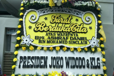Turut Berduka, Presiden Jokowi Kirim Karangan Bunga Atas Meninggalnya Ashraf Sinclair