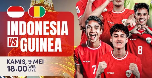 Laga Indonesia vs Guinea Akan Disiarkan Secara Langsung di RCTI