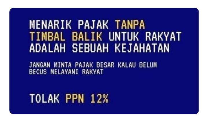 100 Ribu Orang Layangkan Petisi Tolak PPN 12%