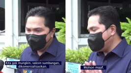 Video Tersedu Erick Thohir Jawab Tuduhan Vaksin Gotong Royong Pakai APBN, Menurut Kami Ini Gestur Kejujuran