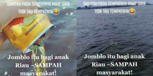 Viral Gadis di Riau Buang Sampah ke Laut Demi Konten, Auto Dihujat Netizen Gaes
