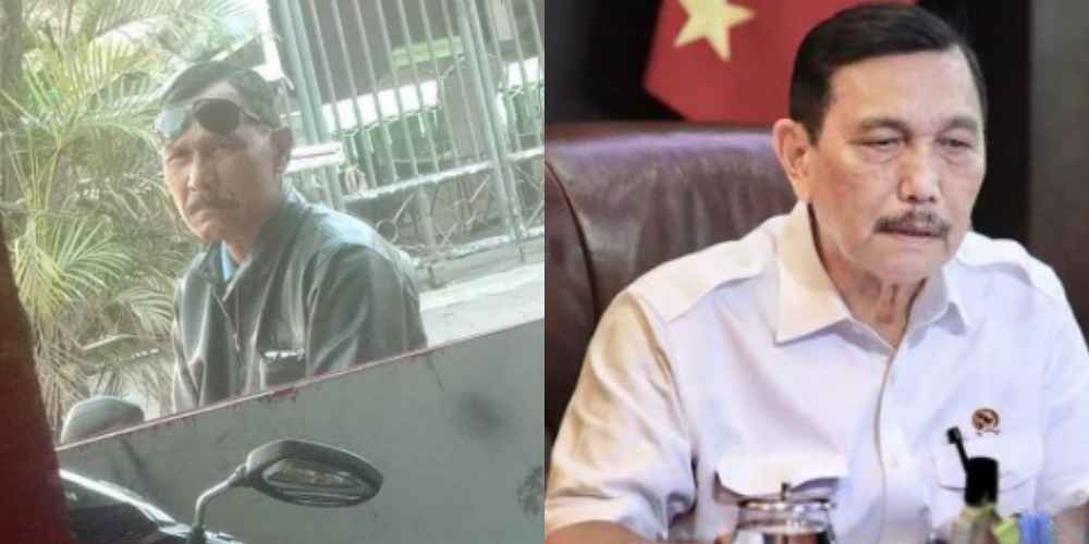 Viral Pemotor Mirip Menteri Luhut Pandjaitan, Netizen: Dia Lagi Nyamar