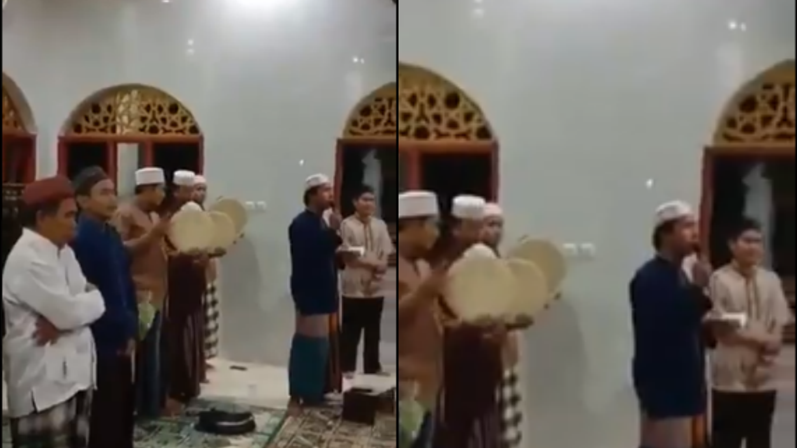 Viral Penampakan Pocong Lewat Dari Luar Masjid, Padahal Sedang Sholawatan