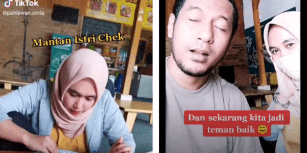 Viral TikTok Pasangan Cerai Tetap Akrab Jadi Sahabat, Disorot Netizen Gaes